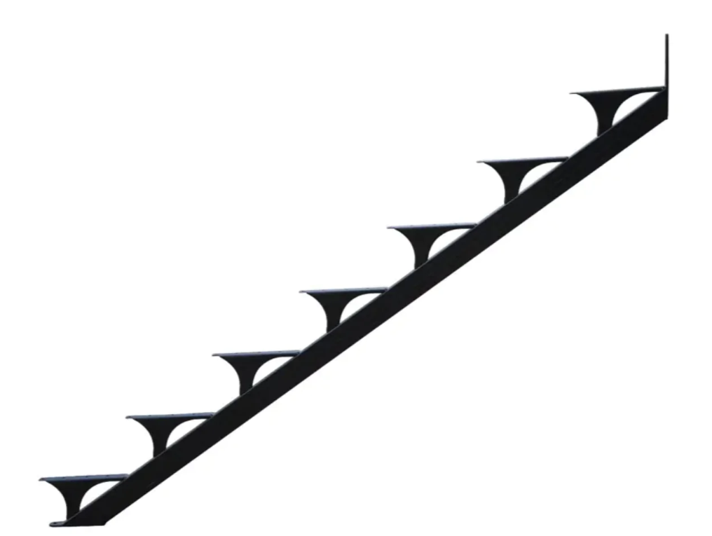 7 STEP STAIR STRINGER SET
(BLACK) - Kilrich Building Centres