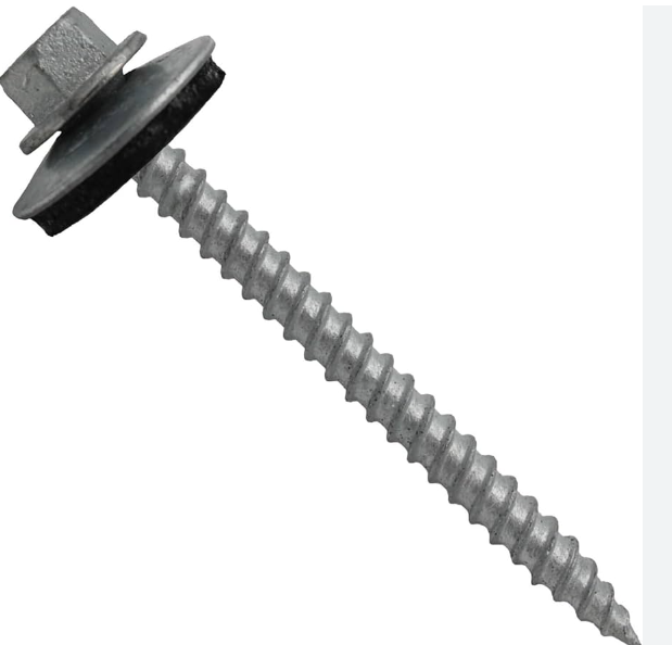 2" #9 ROOFING SCREWS w/ NEOPRENE WASHER - GALVANIZED - Kilrich Building Centres