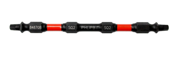 PHLiPBiT 4" #2 ROBERTSON REVERSIBLE BIT (RED) - Kilrich Building Centres