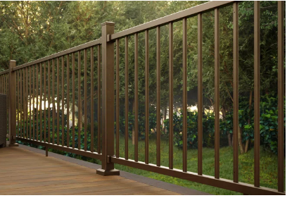 Main 2 - REGAL TOP & BOTTOM RAILS 12' OC
actual length 141" YARD BRONZE -