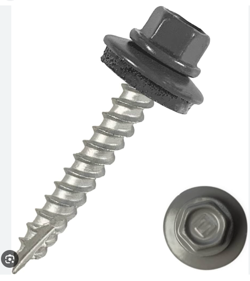 #14 x 1" CHARCOAL GREY ROOFING
SCREW - Kilrich Building Centres