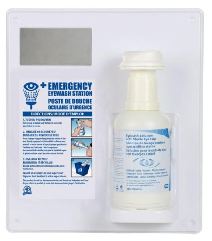 Eyewash Station w/1000ml
Eyewash, Eyecup & Mirror - Kilrich Building Centres