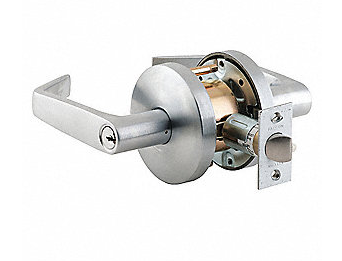C26D FALCON GRADE 2 COMMERCIAL
ENTRY LEVER SATIN CHROME - Kilrich Building Centres