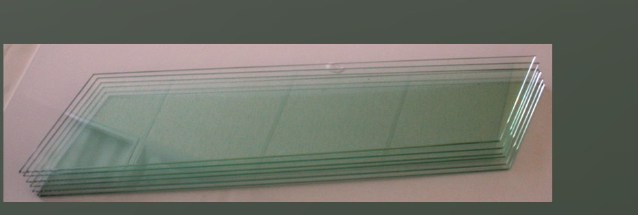 Main 2 - 6" CLEAR ANGLED GLASS PANELS FOR
6' STAIR SECTION -