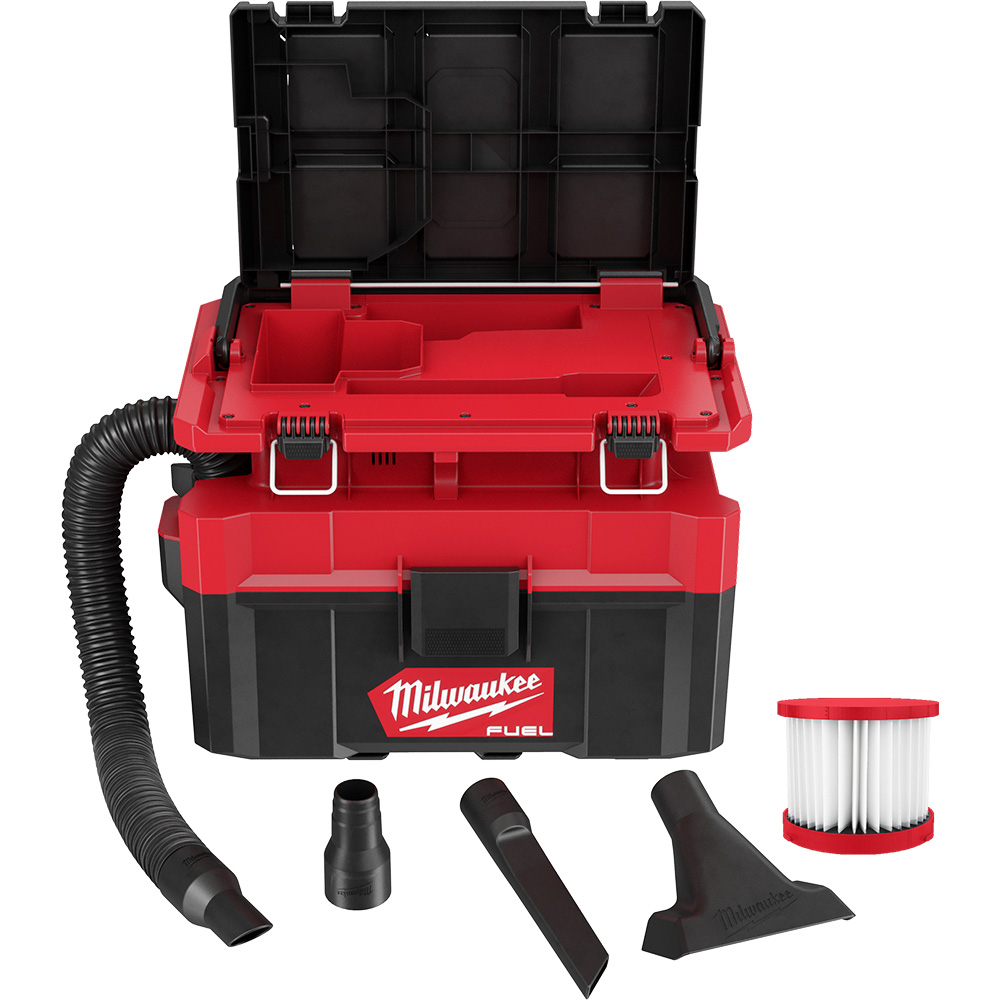 MILWAUKEE PACKOUT M18 FUEL CORDLESS WET / DRY VACUUM (2.5 GALLON) - Kilrich Building Centres