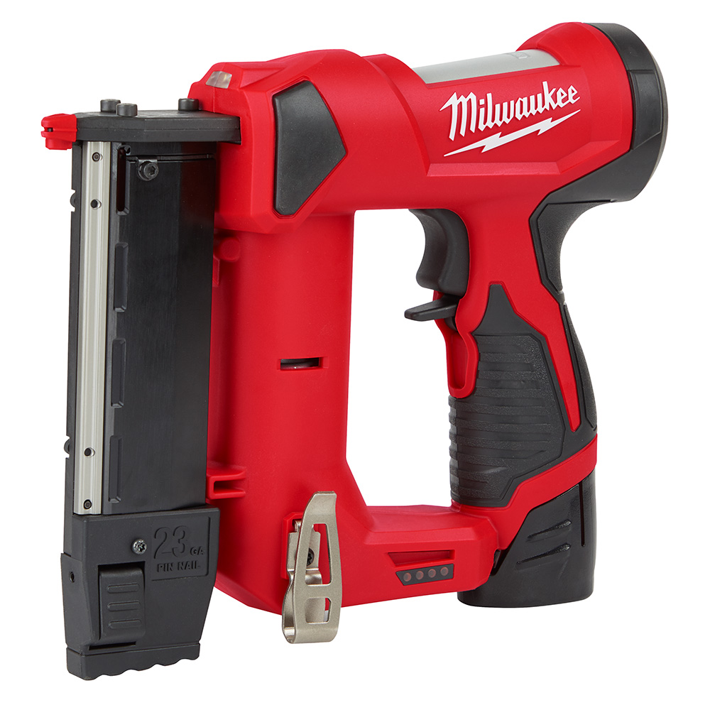 Main 2 - MILWAUKEE M12 23ga CORDLESS PIN NAILER KIT w/ CP1.5 BATTERY PACK & CHARGER -