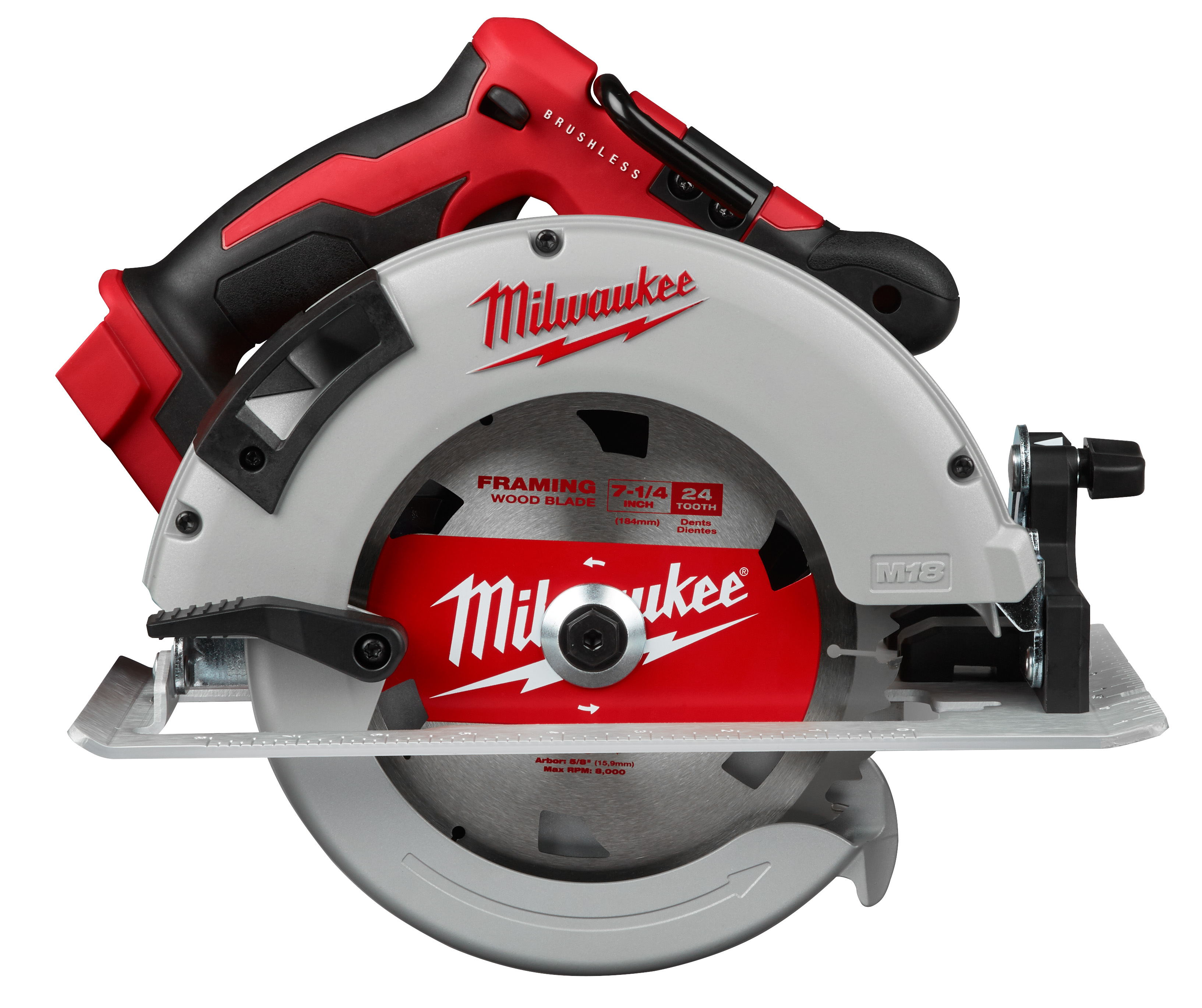 MILWAUKEE M18 7-1/4" CORDLESS CIRCULAR SAW w/ BRUSHLESS MOTOR (TOOL ONLY) - Kilrich Building Centres