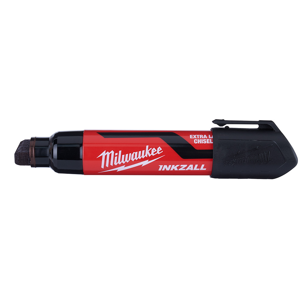 MILWAUKEE EXTRA LARGE CHISEL-TIP MARKER - BLACK - Kilrich Building Centres