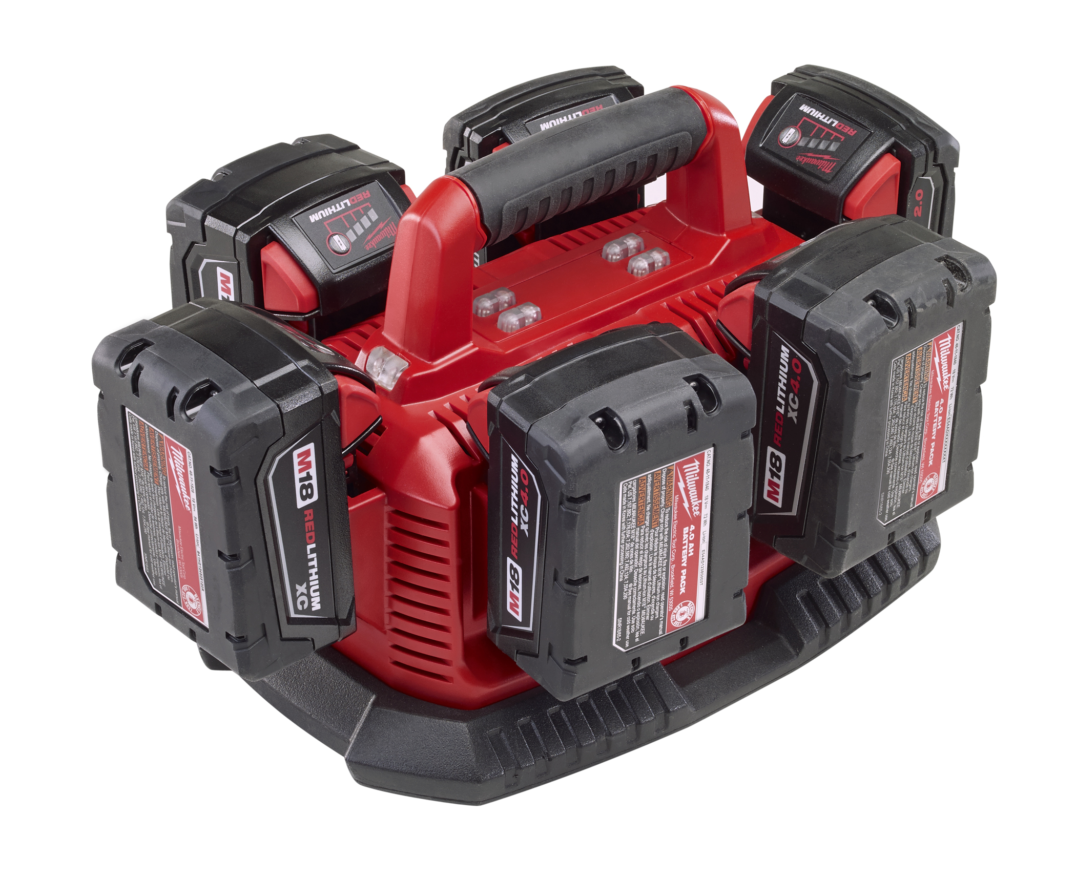 MILWAUKEE M18 SIX PACK SEQUENTIAL CHARGER - Kilrich Building Centres