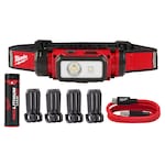 MILWAUKEE HARDHAT LIGHT (USB RECHARGEABLE REDLITHIUM) - Kilrich Building Centres