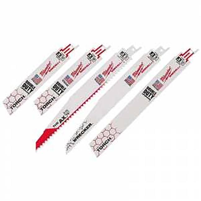 MILWAUKEE SAWZALL DEMOLITION BLADE SET (5 PACK) - Kilrich Building Centres