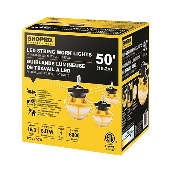 SHOPRO 50' LED STRINGLIGHT - Kilrich Building Centres