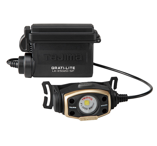 TAJIMA GRATI-LITE, Flood BeamRECHARGEABLE headlamp - Kilrich Building Centres