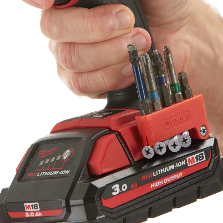 Magnetic Bit Holder Red for
Milwaukee® 18V Tools - Kilrich Building Centres