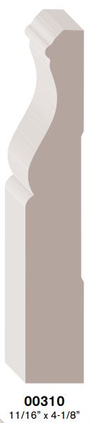 #310 PRIMED FJP COL. CASING
(11/16"X4-1/8")
(SOLD IN 16' LENGTHS) - Kilrich Building Centres