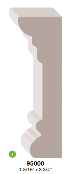 #5000 LDF PRIMED ARCHITRAVE
(1-3/16"X3-3/4")
(SOLD IN 16' LENGTHS) - Kilrich Building Centres