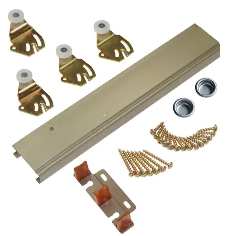 JOHNSON 72" BYPASS DOOR HARDWARE KIT - FOR 1-3/8" DOORS (2200/1166) - Kilrich Building Centres