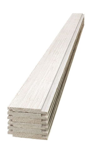 1 x 6 - 12' NICKLE GAP SHIPLAP FINGER-JOINT SIDING - PRIMED (S4S, CLEAR) - Kilrich Building Centres