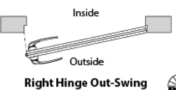 Main 2 - 3'-0" x 6'-8" RH/OS EXTERIOR DOOR PACKAGE c/w 22" x 36" WINDOW CUTOUT & 6-9/16" JAMB (38-1/2" x 82-1/2" ROUGH OPENING) -