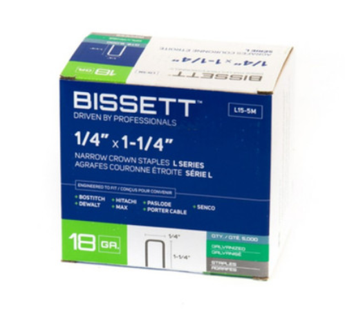 L15 1-1/4" STAPLES 5M
6/CASE - Kilrich Building Centres