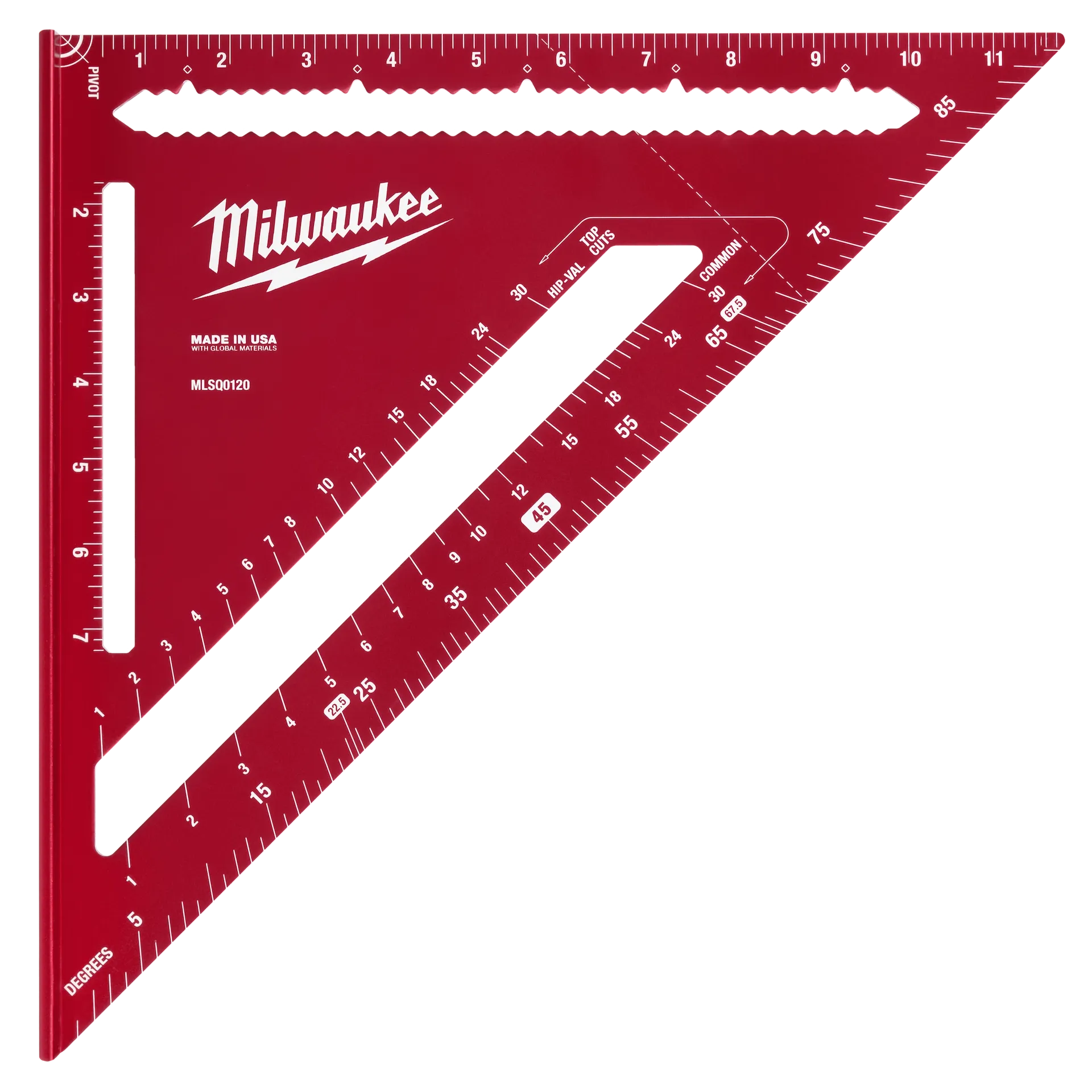MILWAUKEE 12" LASER-ETCHED RAFTER SQUARE - Kilrich Building Centres