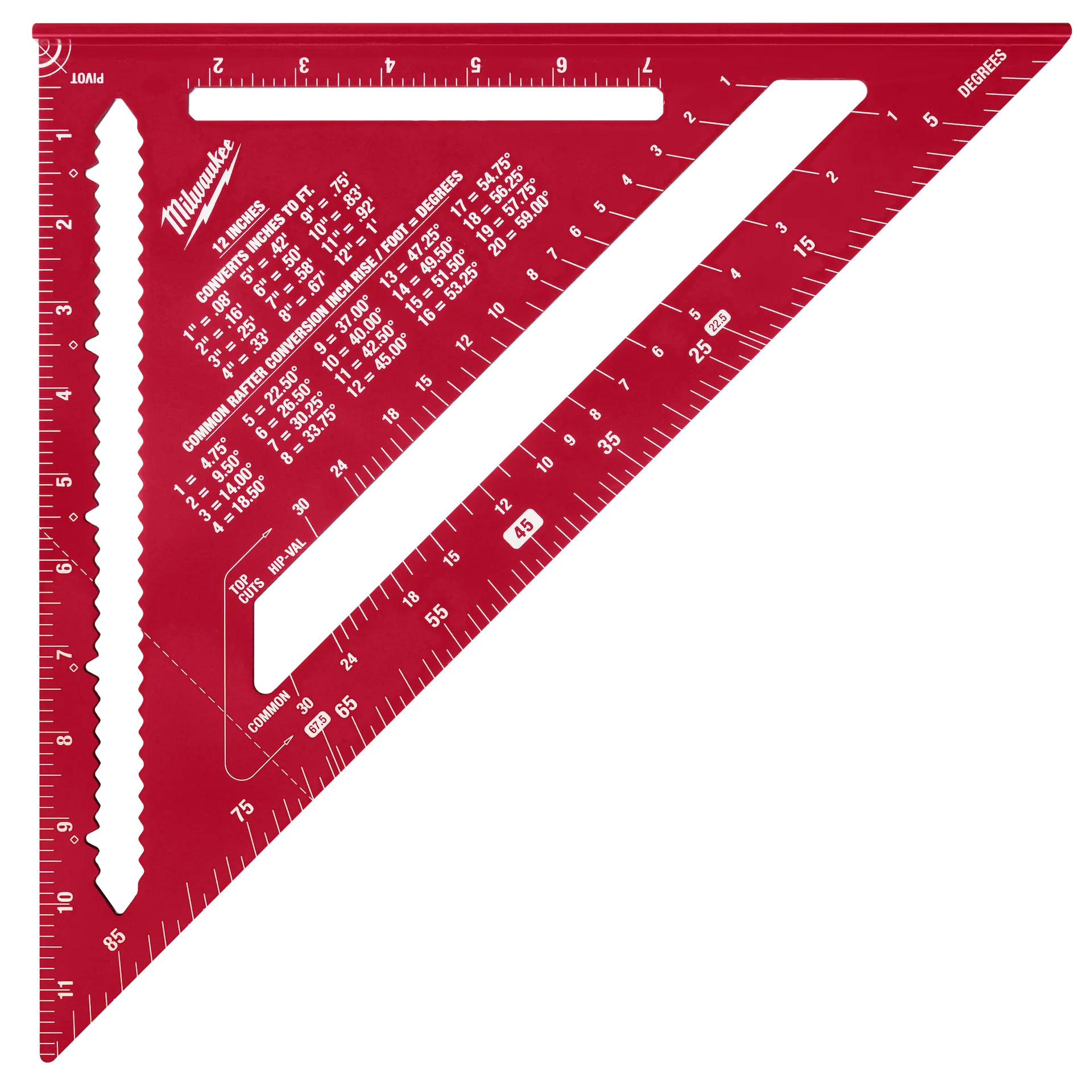 Main 2 - MILWAUKEE 12" LASER-ETCHED RAFTER SQUARE -