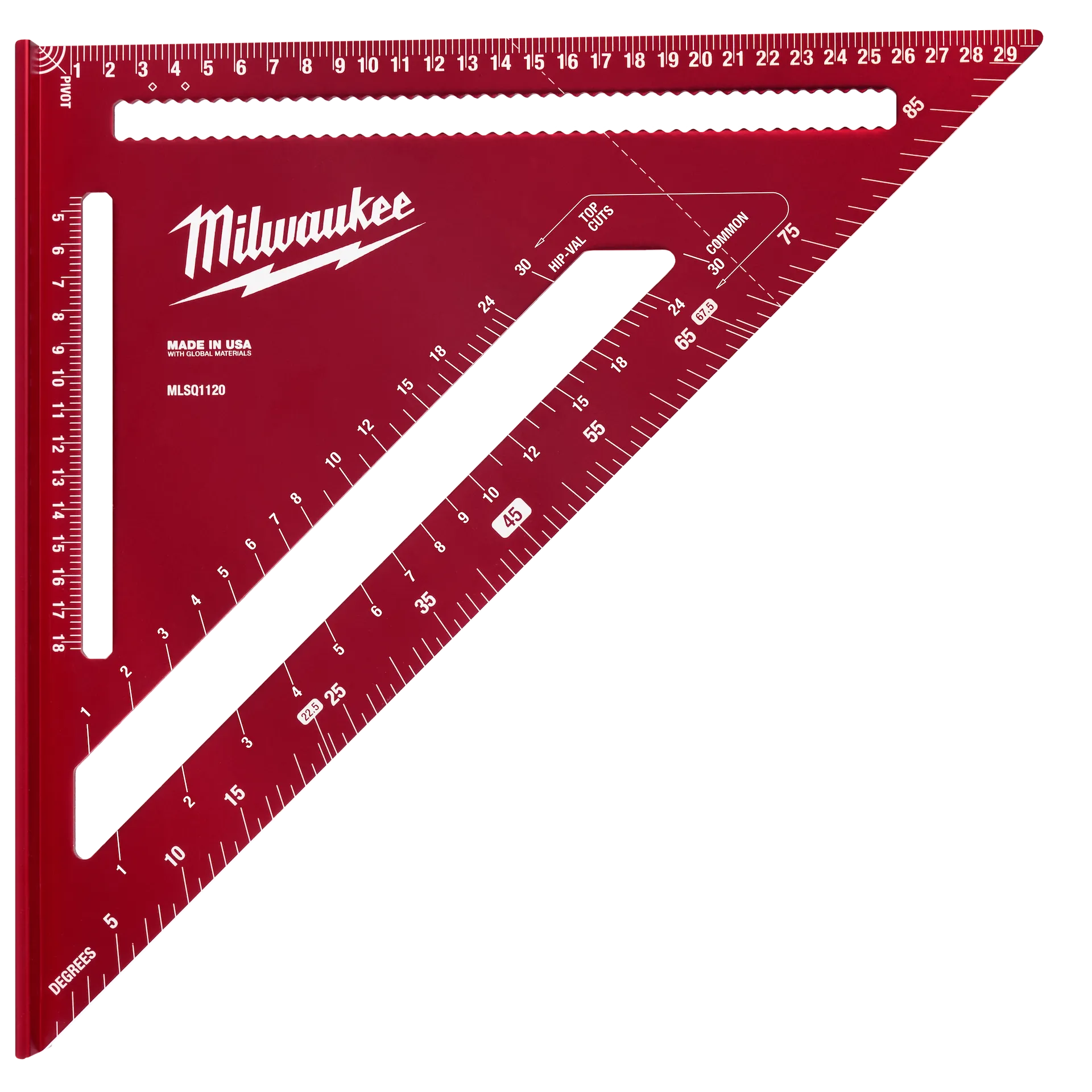 MILWAUKEE 300mm LASER-ETCHED RAFTER SQUARE (METRIC) - Kilrich Building Centres