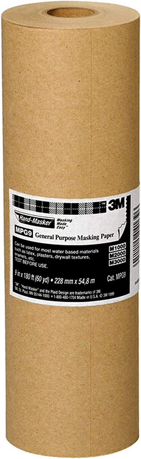 3M 9" X 60YD GENERAL PURPOSE MASKING PAPER - Kilrich Building Centres