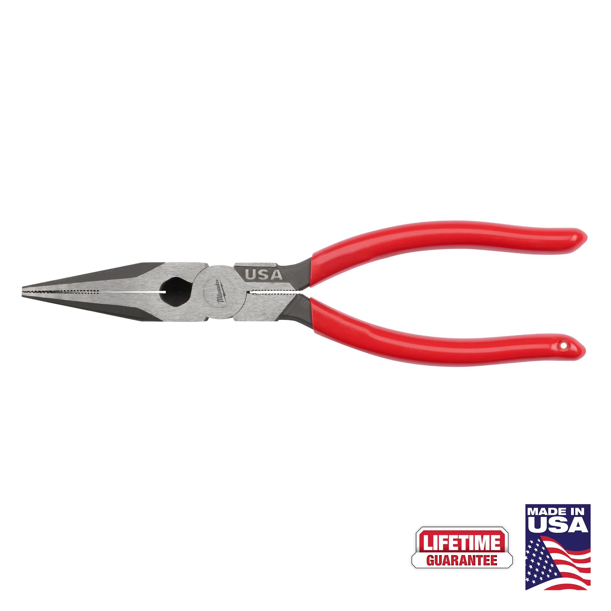MILWAUKEE 8" Long Nose Dipped
Grip Pliers (USA) - Kilrich Building Centres