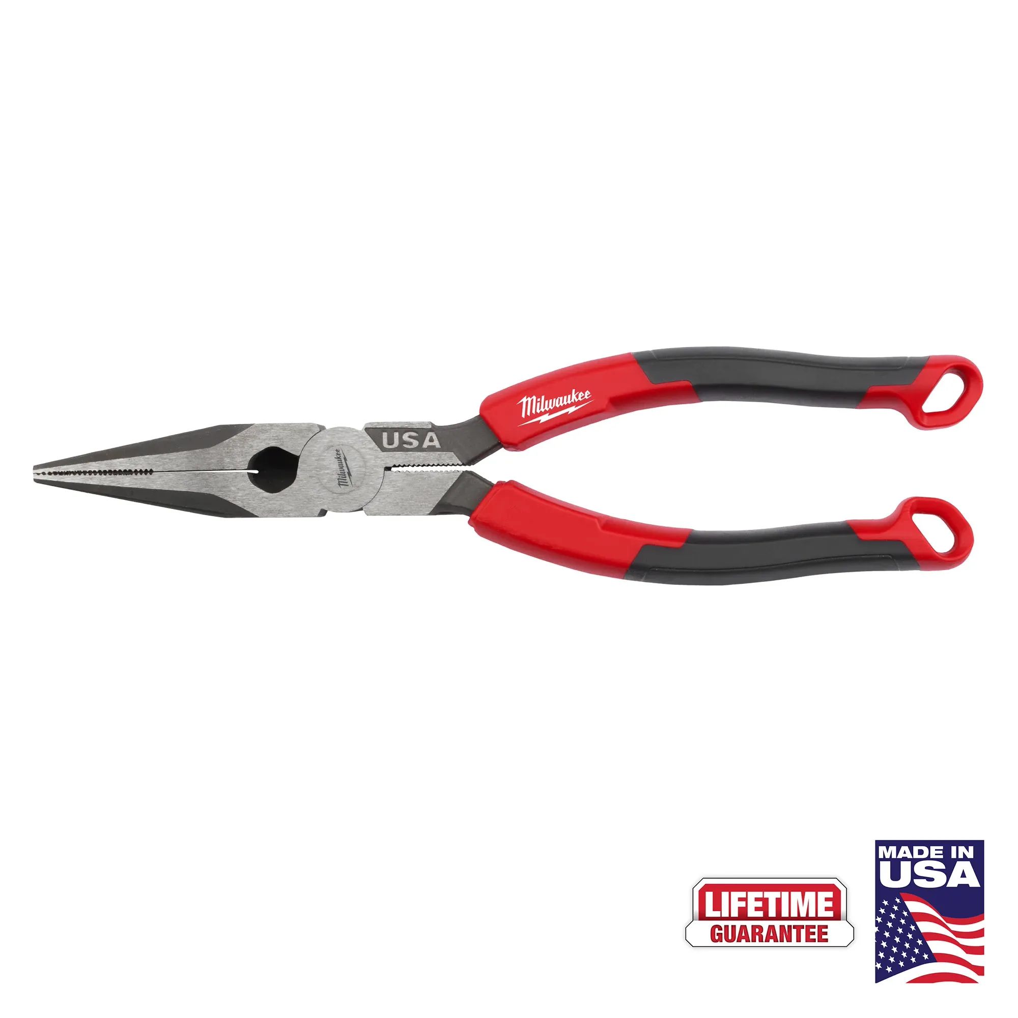 MILWAUKEE 8" Long Nose Comfort
Grip Pliers (USA) - Kilrich Building Centres