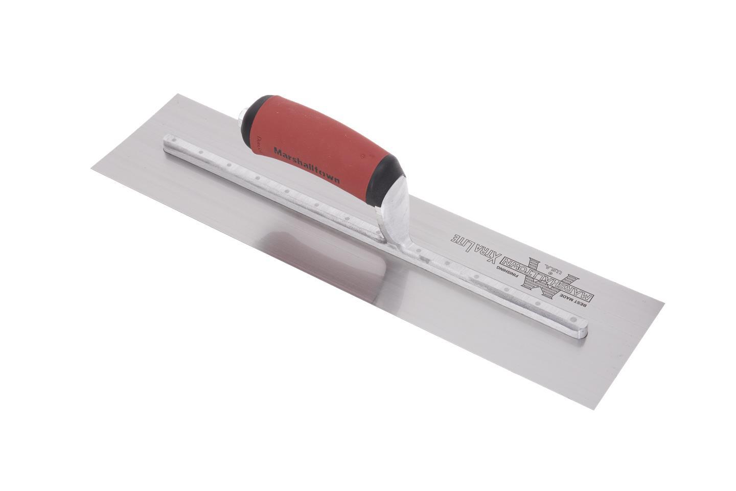 MARSHALLTOWN 16" x 4" FINISHING TROWEL w/ CURVED DURASOFT HANDLE - Kilrich Building Centres