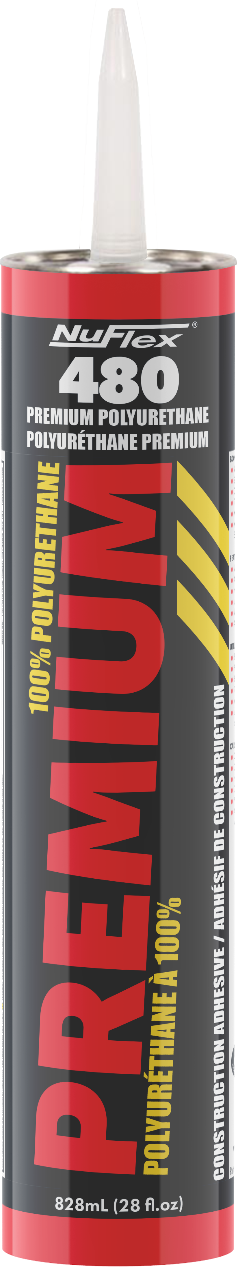 NUFLEX 480 PREMIUM CONSTRUCTION ADHESIVE (828ml) - Kilrich Building Centres