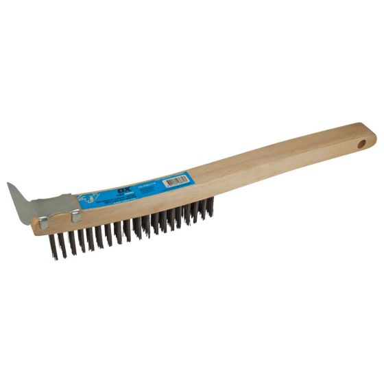 OX PRO WIRE BRUSH w/ SCRAPER - Kilrich Building Centres