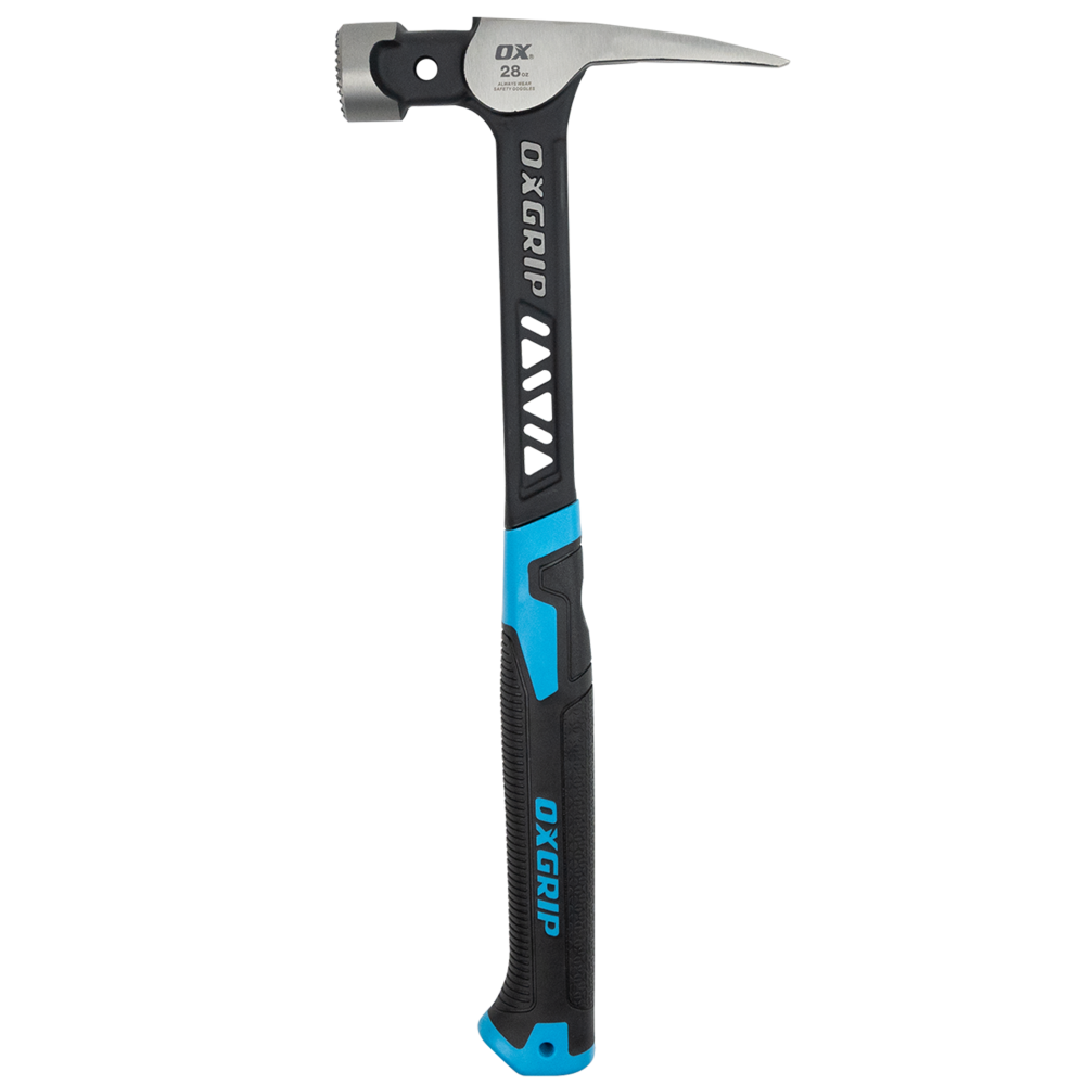 OX PRO ULTRASTRIKE FRAMING HAMMER w/ MILLED FACE (28oz. / 800g) - Kilrich Building Centres