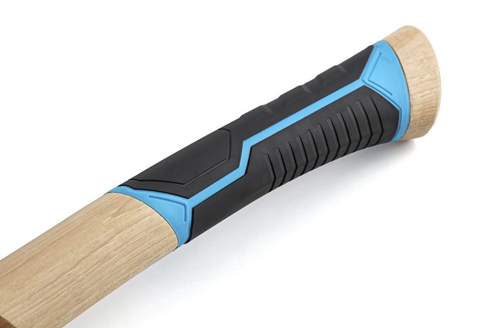 Main 3 - OX PRO MILLED FACE FRAMING HAMMER w/ CURVED HICKORY HANDLE, TPR GRIP & STEEL REINFORCEMENT (20oz. / 560g) -