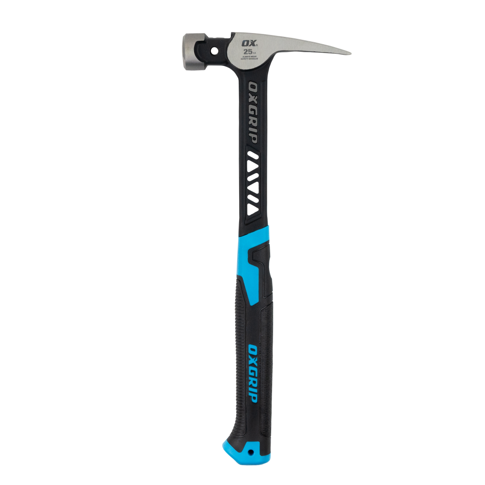 OX PRO ULTRASTRIKE FRAMING HAMMER w/ SMOOTH FACE (25oz. / 710g) - Kilrich Building Centres