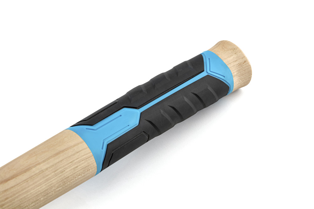 Main 3 - OX PRO 3 LB. CLUB HAMMER w/ STRAIGHT HICKORY HANDLE & TPR GRIP  -
