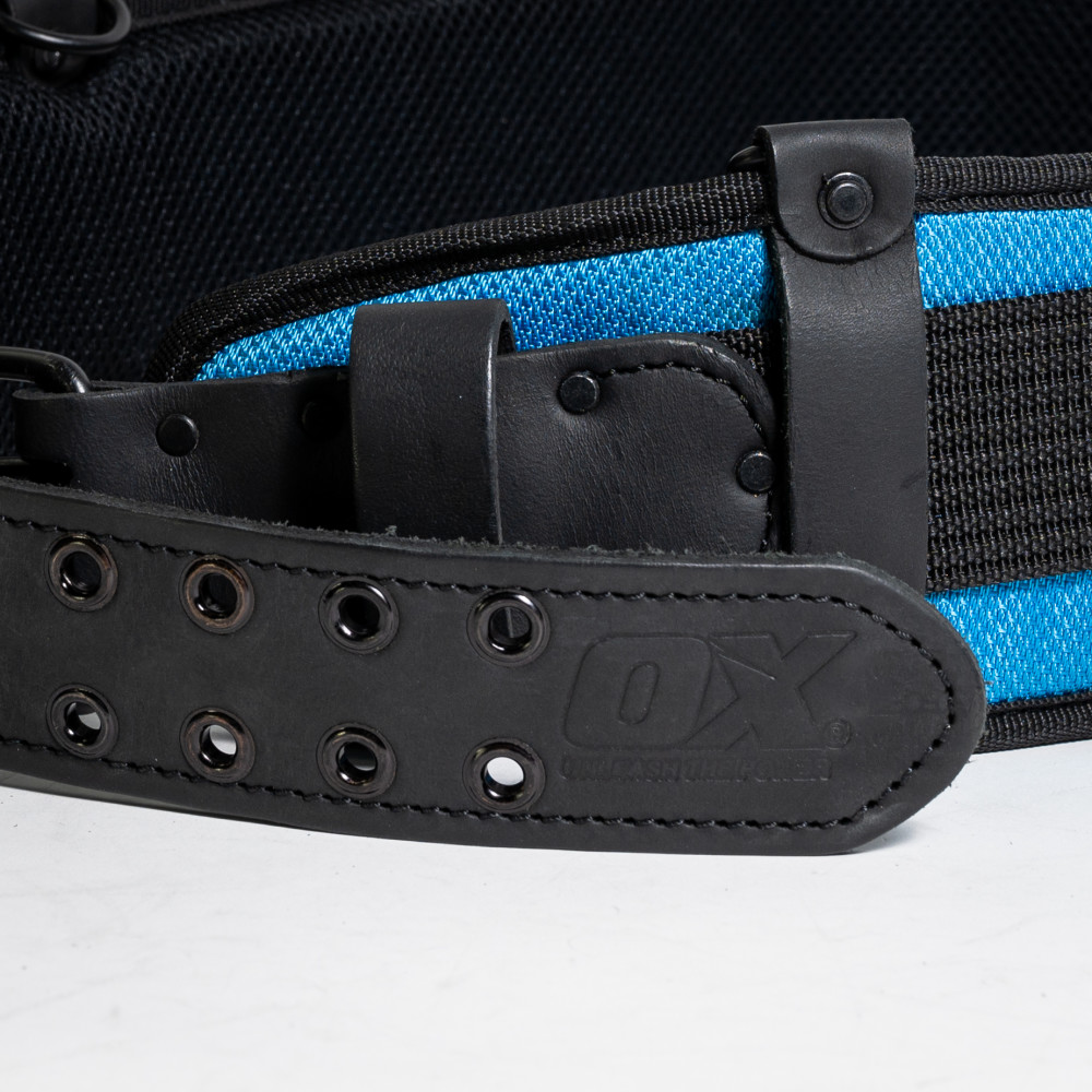 Main 3 - OX ULTIMATE LEATHER & NYLON BACK SUPPORT w/ KEVLAR REINFORCEMENT -