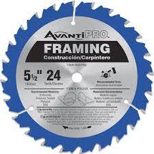 AVANTI PRO 7-1/4" 24-TOOTH FRAMING CIRCULAR SAW BLADE - Kilrich Building Centres