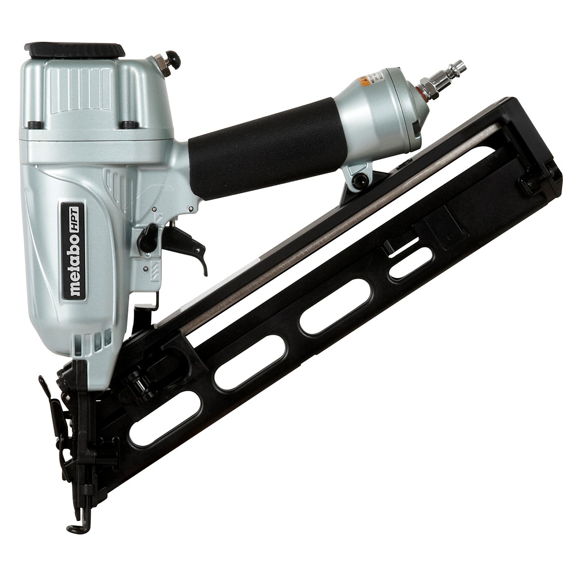 METABO 2-1/2 Inch 15 GaugeAngled Finish Nailer with AirDuster - Kilrich Building Centres