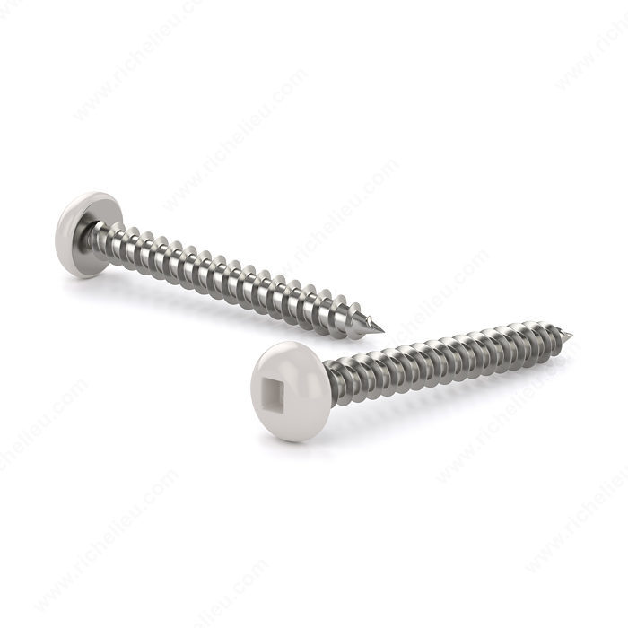 1/2" #8 PAN-HEAD PAINTED SCREW - WHITE (100 PACK) - Kilrich Building Centres