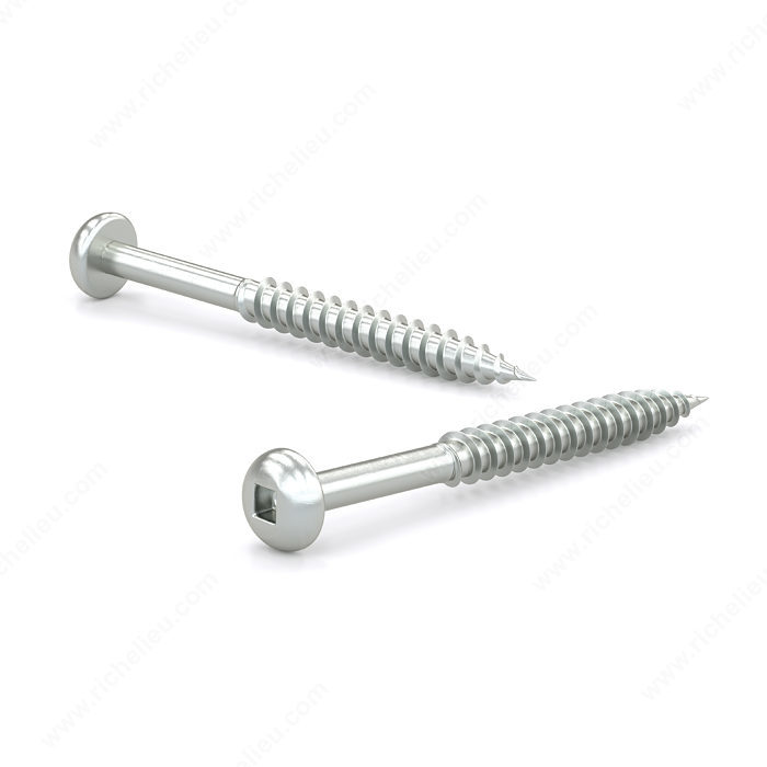 Pan Head Wood Screws - #12 x 1
1/2-in - Zinc-Plated - 100 Per
Pack - Square Drive - Kilrich Building Centres