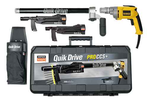 SIMPSON QUIK DRIVE PROCCS+ MULTI-PURPOSE COMBO SYSTEM w/ DEWALT CORDED GUN - Kilrich Building Centres