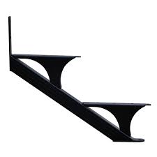 2 STEP STAIR STRINGER SET
(BLACK) - Kilrich Building Centres