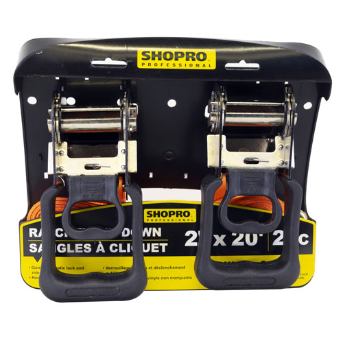 2PC 2" X 20' RATCHET TIE DOWN - Kilrich Building Centres