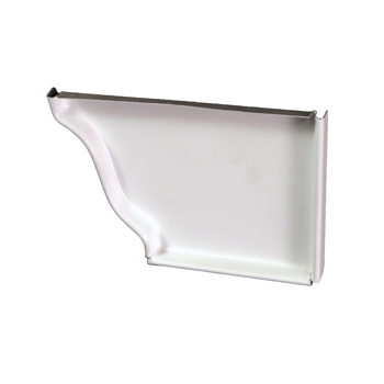 RIGHT ENDCAP FOR EAVESTROUGH (2-5/8" x 2-5/8") - BLACK - Kilrich Building Centres