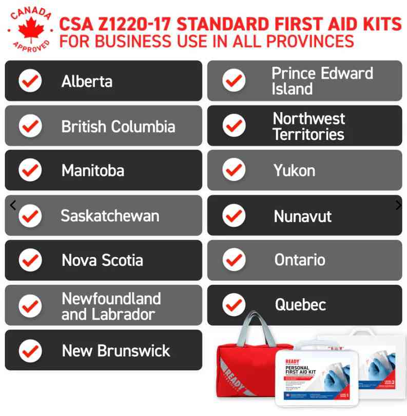 Main 3 - CSA TYPE 1 PERSONAL FIRST AID KIT w/ EVA CASE -