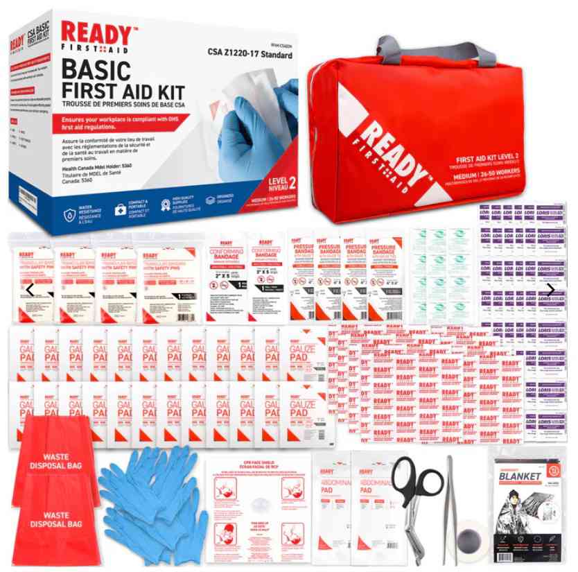 CSA TYPE 2 BASIC FIRST AID KIT (26 - 50 WORKERS) w/ FIRST AID BAG - Kilrich Building Centres