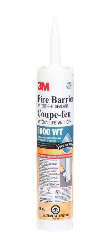3M FIRE BARRIER WATER TIGHT SEALANT 3000WT - GREY (298 ml) - Kilrich Building Centres
