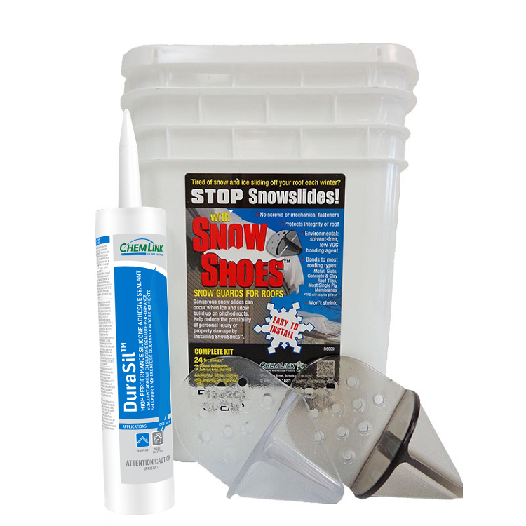 CHEMLINK CLEAR SNOWSHOE RETENTION SYSTEM (24' OF COVERAGE @ 5/12 PITCH OR LESS) - Kilrich Building Centres